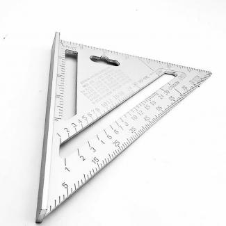 1559 Heavy Weight Double Side Scale Triangle Measurement Hand Tool 